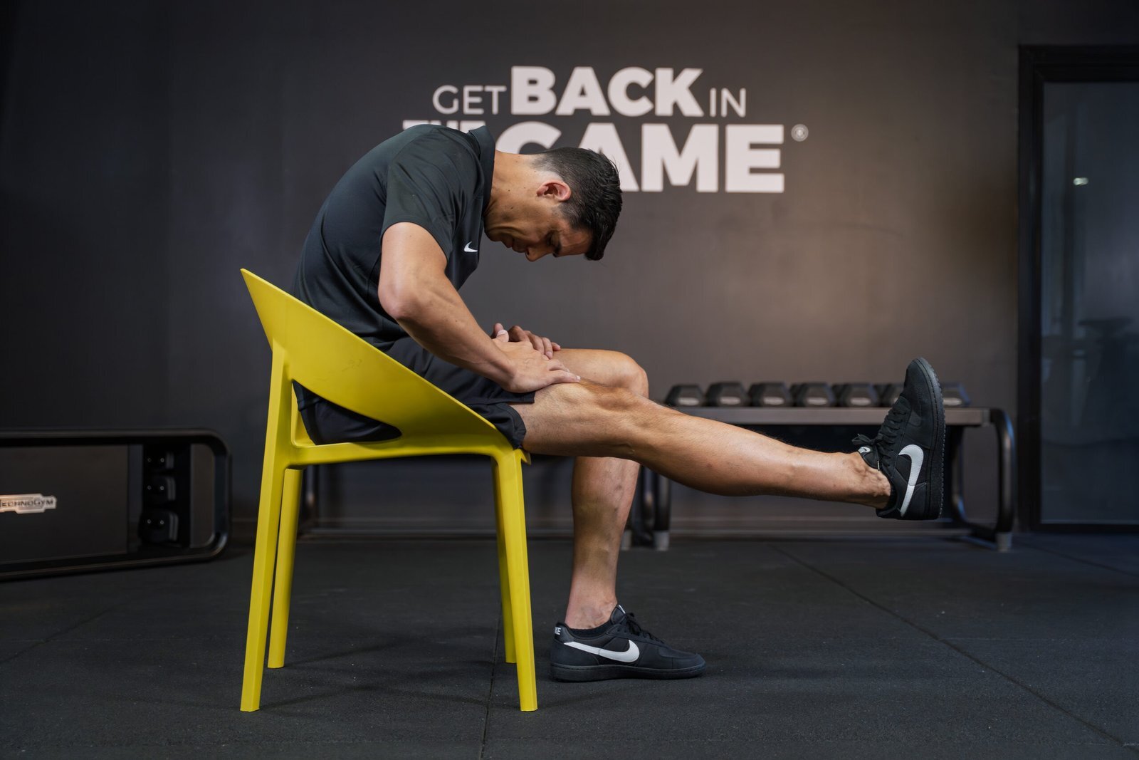 &Eacute;tirement des ischio-jambiers en position assise