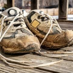 Chaussures de running us&eacute;es