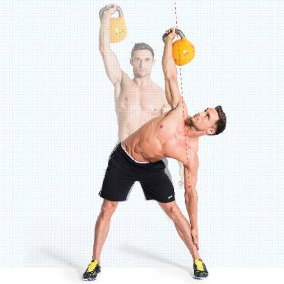 Trajectoire du mouvement de windmill au kettlebell